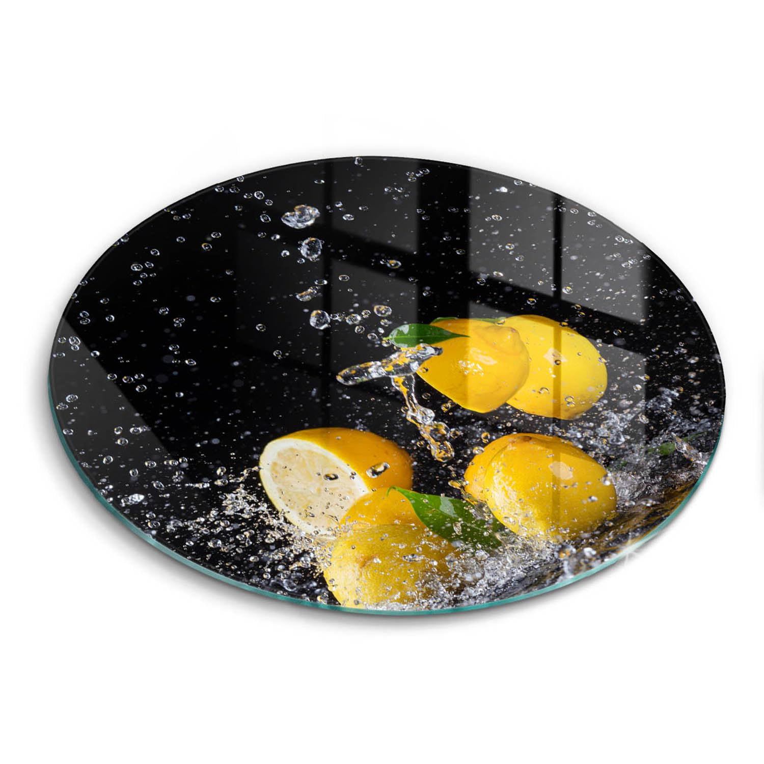 Planche à découper induction design citron pour dynamiser et protéger votre cuisine
