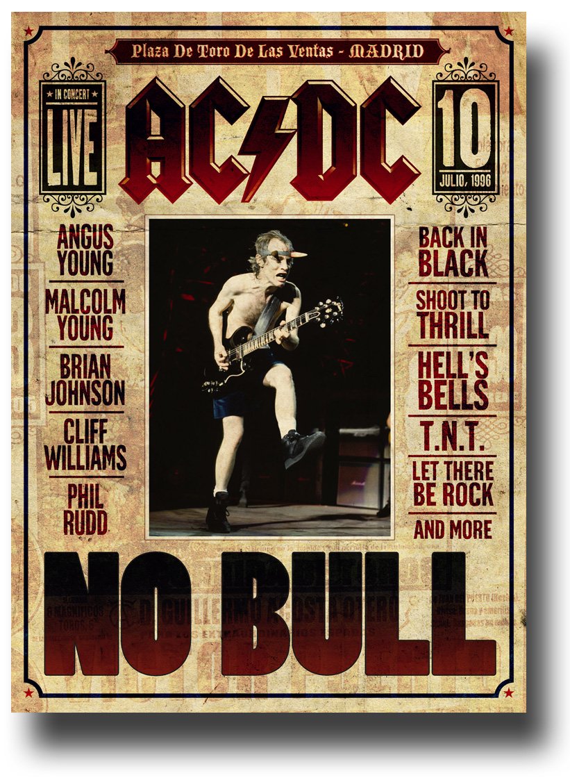 Concert Thrillz150 AC/DC Poster - 11 x 17 Promo for No Bull DVD Release