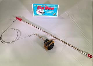 Go Cat Da Bee Teaser Wand from The Maker of Da Bird and Cat Catcher - Gold Glitter Wand