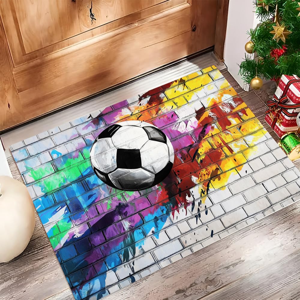 Paillasson lavable en machine 80x120 cm - Tapis antidérapant Poulpe