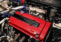 Vista 7 de x xotic tech Cubierta de inserción de bujía de válvula de motor Serie B, estilo de fibra de carbono, compatible con Honda Civic B16 B18 VTEC