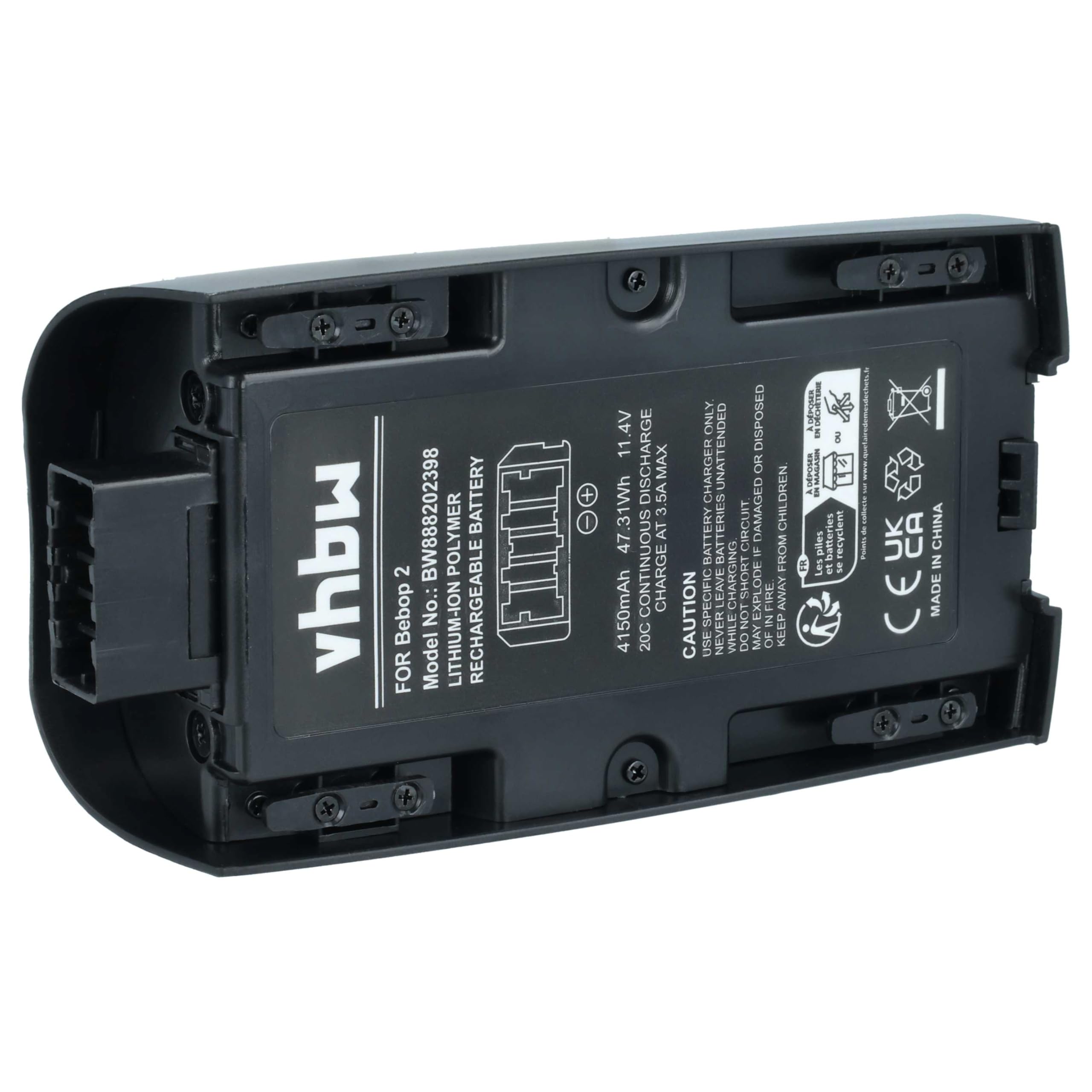vhbw Batterie Compatible Parrot Bebop 2 Power Drone 4150mAh 11,4V Li-polymère