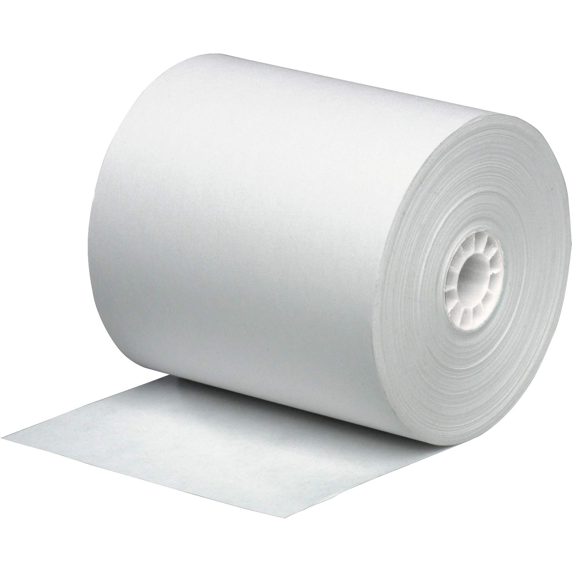 PM Company Cash Register Paper Rolls, 3 Inch x 165 Feet, 50 Rolls per Carton (07788)