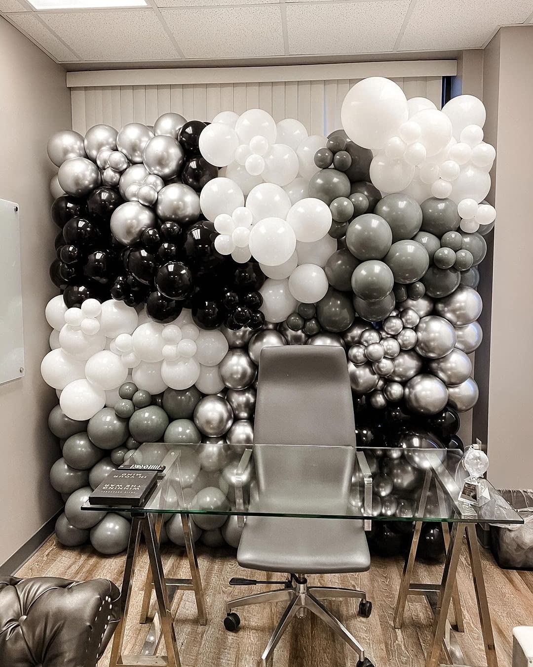 Buy Honinda Black Latex Balloons 12inch + 5inch 70 Pack Matte Black