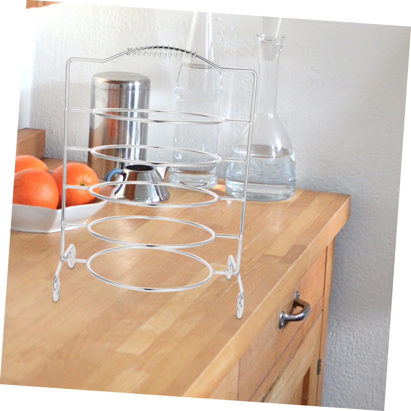 Cabilock Soporte De Hierro De 5 Niveles Para Bandeja De Barbacoa, Expositor De Alimentos, Bandeja De Servir De Mesa, Soporte Para Restaurante, Bufé, Fiesta, Hogar, Cocina.