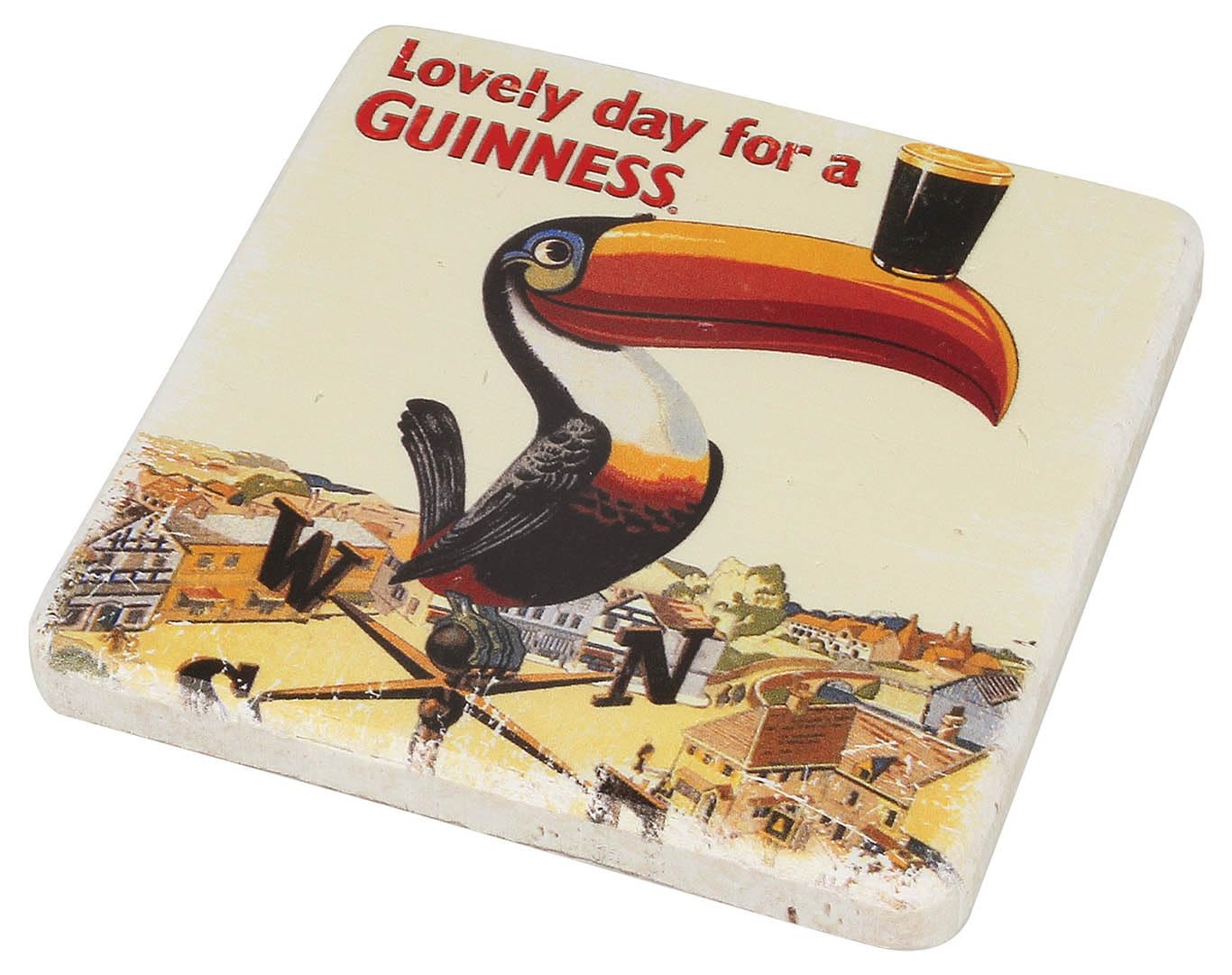 Guinness Stone Effect Coaster - Toucan Design