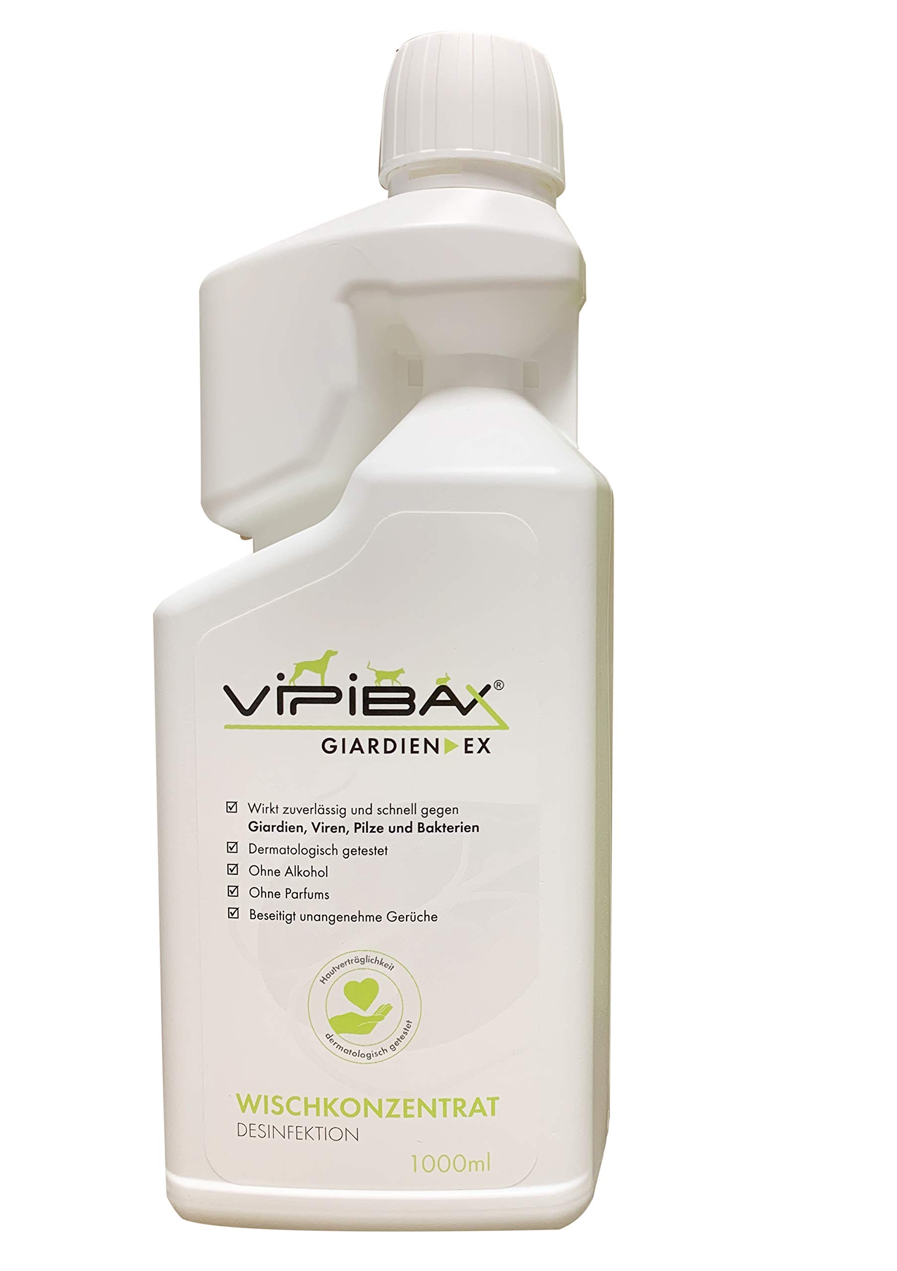 ViPiBaX Giardien Ex Wischkonzentrat 1000ml - das Hygiene-Konzentrat für Haustiere zur Desinfektion von Fußböden