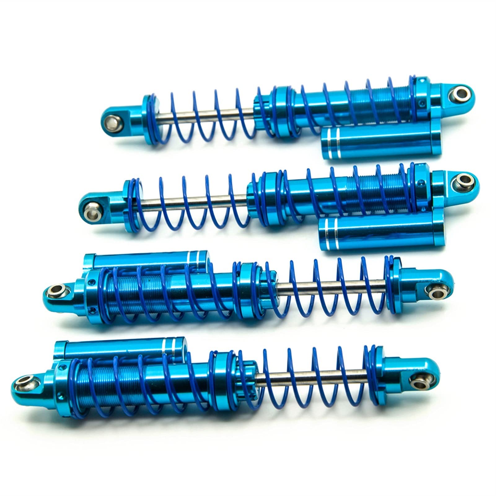 Amortyzator amortyzatora ze stopu aluminium z cylindrem ciśnieniowym 90/100/110/120mm, dla 1:10 RC Rock Crawler CC01 D90 SCX10 Zdalny amortyzator samochodowy(90mm 4PCS)