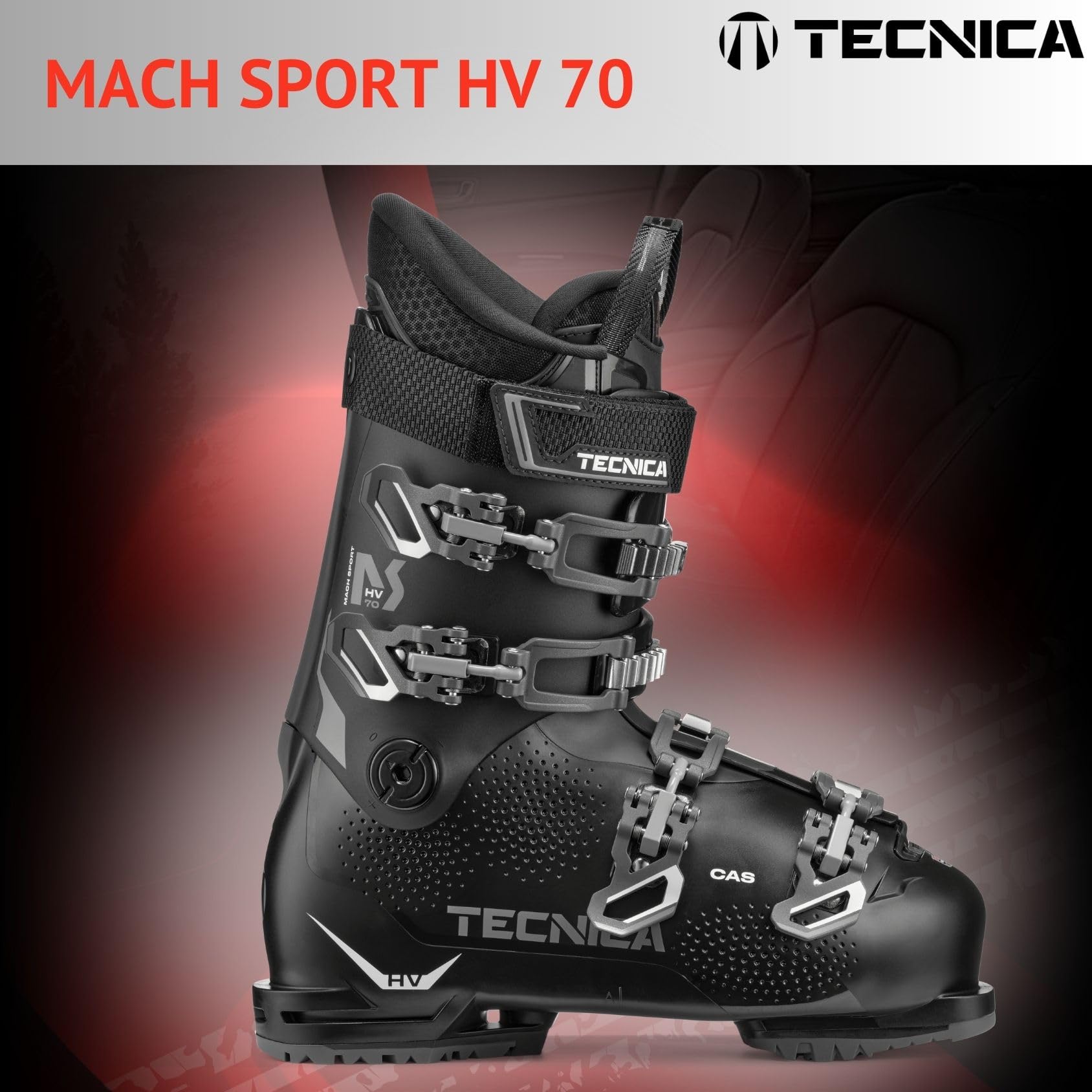 VDP Skischuhe Skistiefel Skiboots - Tecnica Mach Sport HV 70 GW - Flex 70 - Gripwalk - Skischuh Ski Boots für Einsteiger und Fortgeschrittene - All Mountain Alpinskischuhe