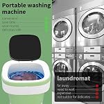 Laveuse portable, 20L Mise à jour avec laveuse le panier de spin, 3 Modes de nettoyage adaptés aux petits vêtements, pliable design idéal pour l'hôtel, la maison, l'appartement et le campain