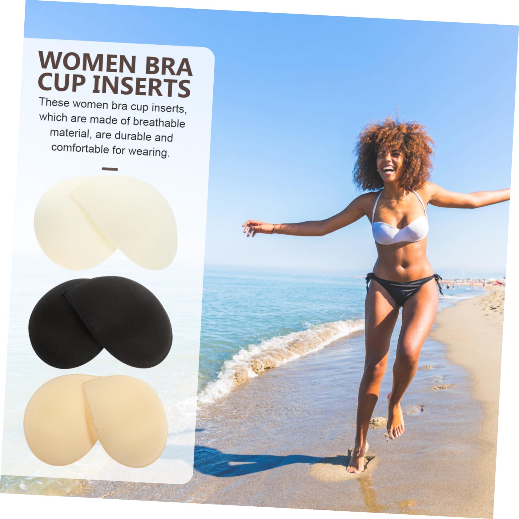 VANZACK Almohadillas De Esponja Para Sostenes De Insertos De Almohadillas Cómodas Para Trajes Deportiva Accesorios De Sostenes