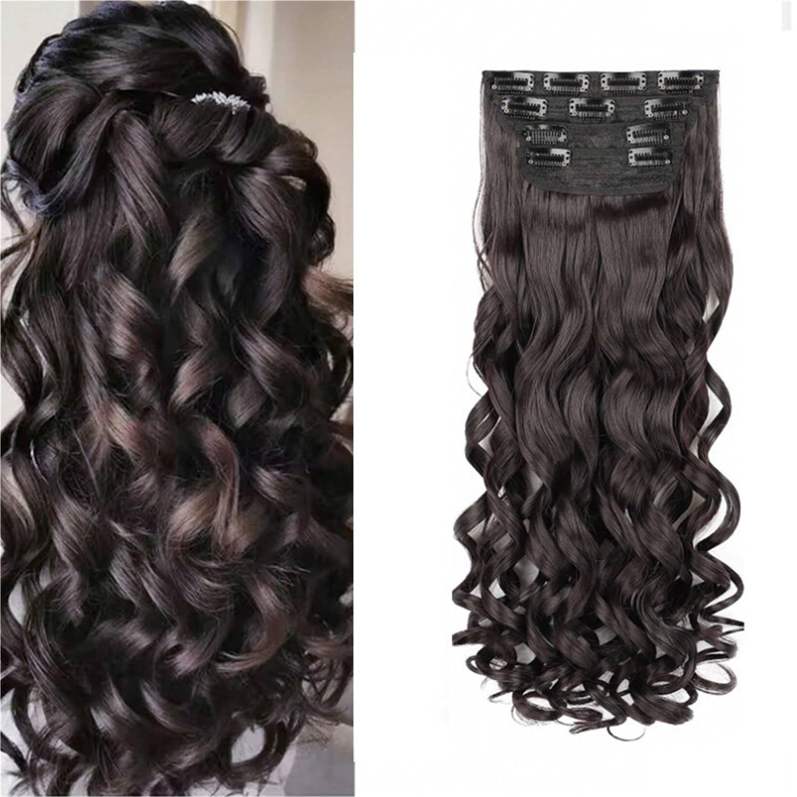 Libangrong-888 Women's Natural Wigs Long Curly Hair Extensions, Wigs, ' Daily Hairstyles Wig(Natural)