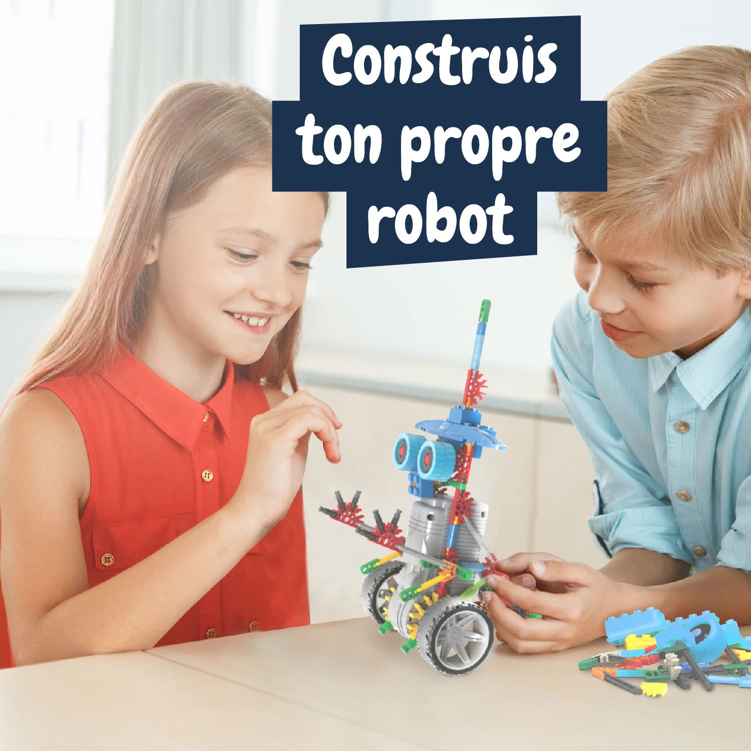 Science4you Robotyka Deltabot – robot do samodzielnego budowania z 117 elementami – robot do samodzielnego budowania z tym zestawem elektroniki, gra edukacyjna UNT, zabawka konstrukcyjna dla dzieci od