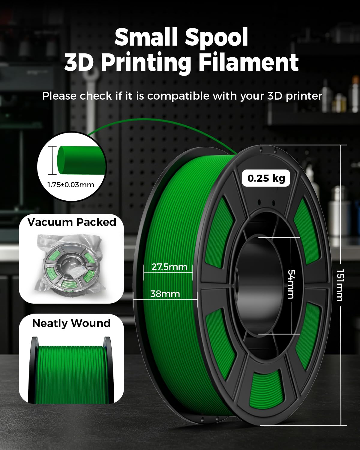 UJOY3D 8 Color 3D Printer Filament Bundle -5
