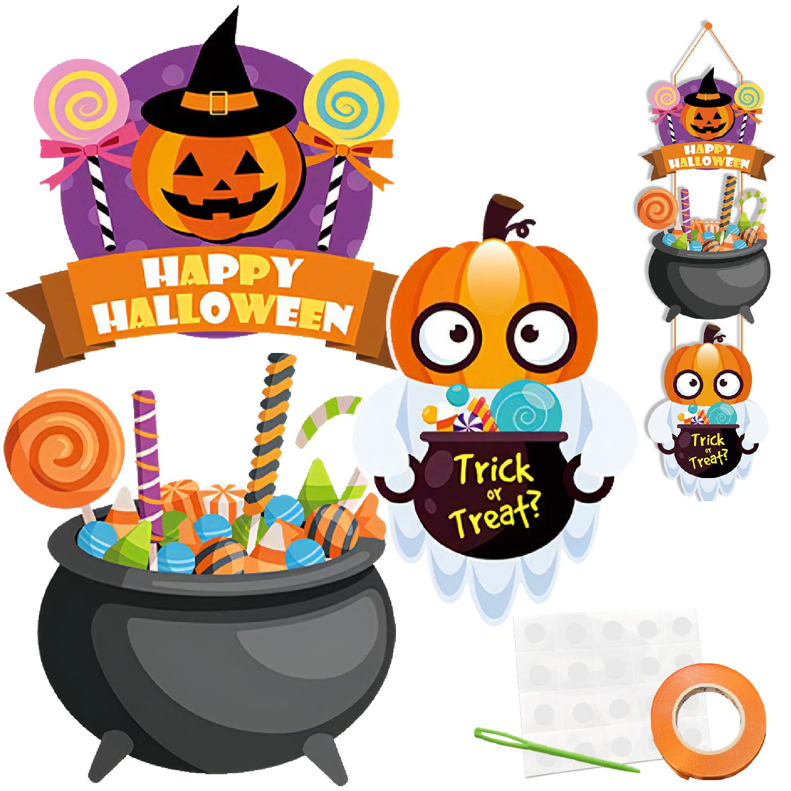 Amazon.co.jp: ハロウィン 装飾 おしゃれ 玄関 飾り かぼちゃ