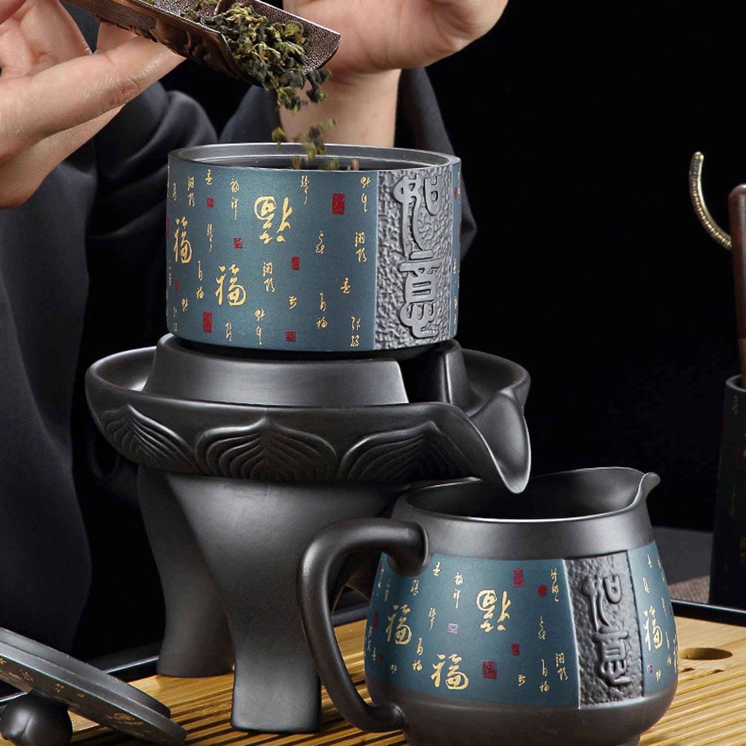 Service à thé Japonais Service à thé Service à Tasses à thé Service à thé Zisha Kung Fu, Un artefact pour Les Paresseux à la Maison pour Rendre Le thé intéressant