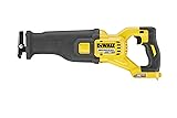 DeWalt DCS388N-XJ Scie sabre XR FLEXVOLT 54V Brushless - sans Batterie ni Chargeur - coffret Noir/Jaune Lit simple