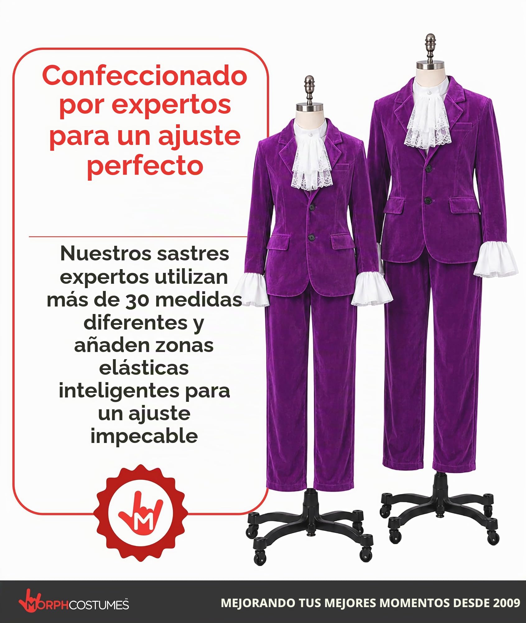 Fun Shack Disfraz Estilo Años 60 70 Hombre Adulto Chaqueta Morada Volantes Pantalón Camisa Chorrera Discoteca Carnaval