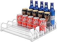 Vista 10 de Organizador Automático de Latas de Soda para Refrigerador, Dispensador de Latas para Cerveza, Soda, Seltzer, Lata de Refresco, Porta-latas
