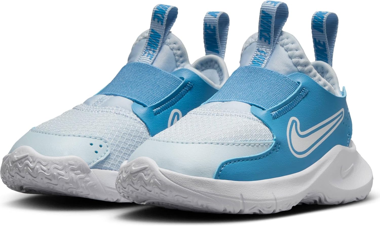 Nike Flex Runner 3 Baby/Toddler Shoes (FN1478-402, Blue Tint/Blue Beyond/White) Size 3