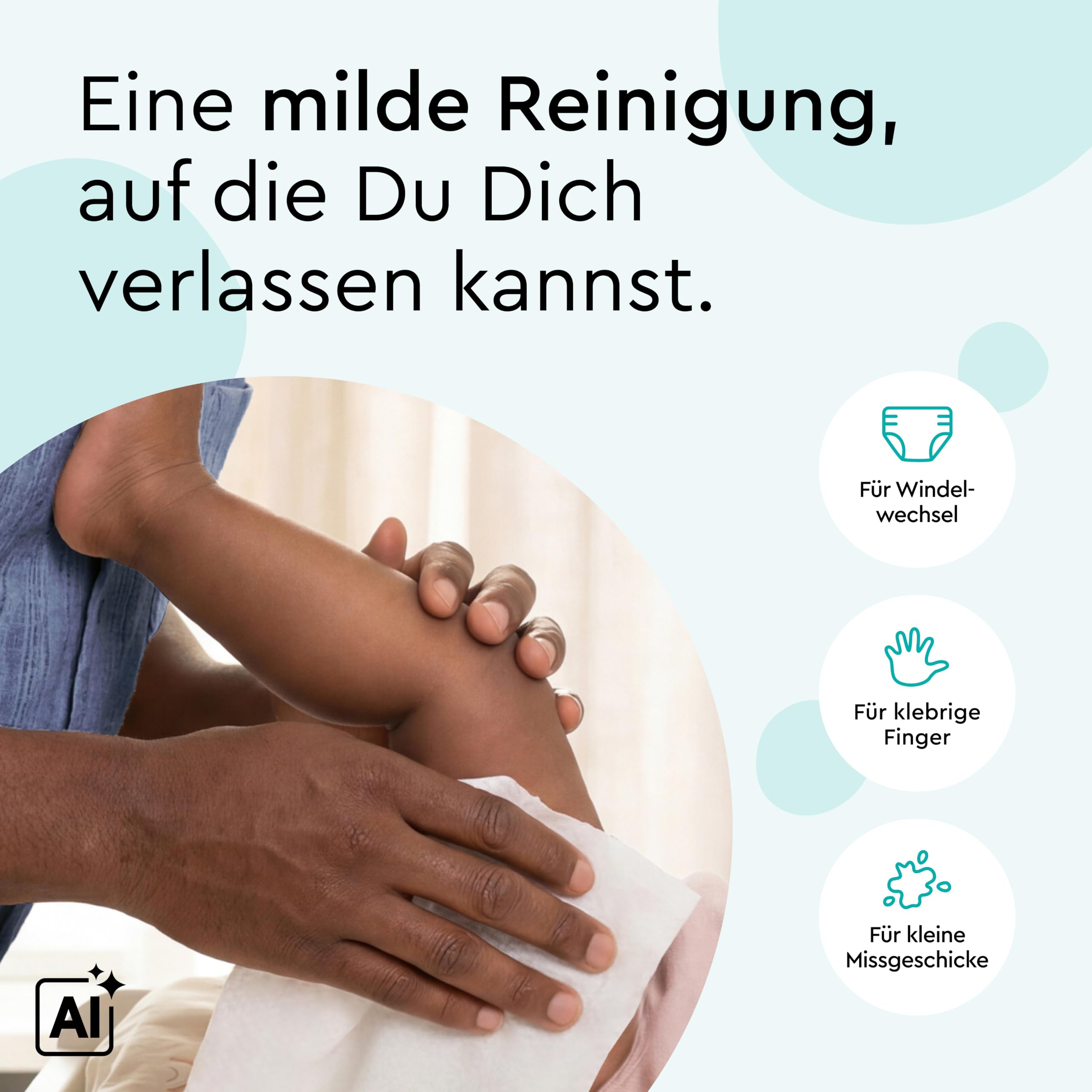 LILLYDOO Baby Feuchttücher mit 99% Wasser, 600 Stück (10 x 60), 100% plastikfreies Tuch, ohne Parfüme & mild wie Watte und Wasser