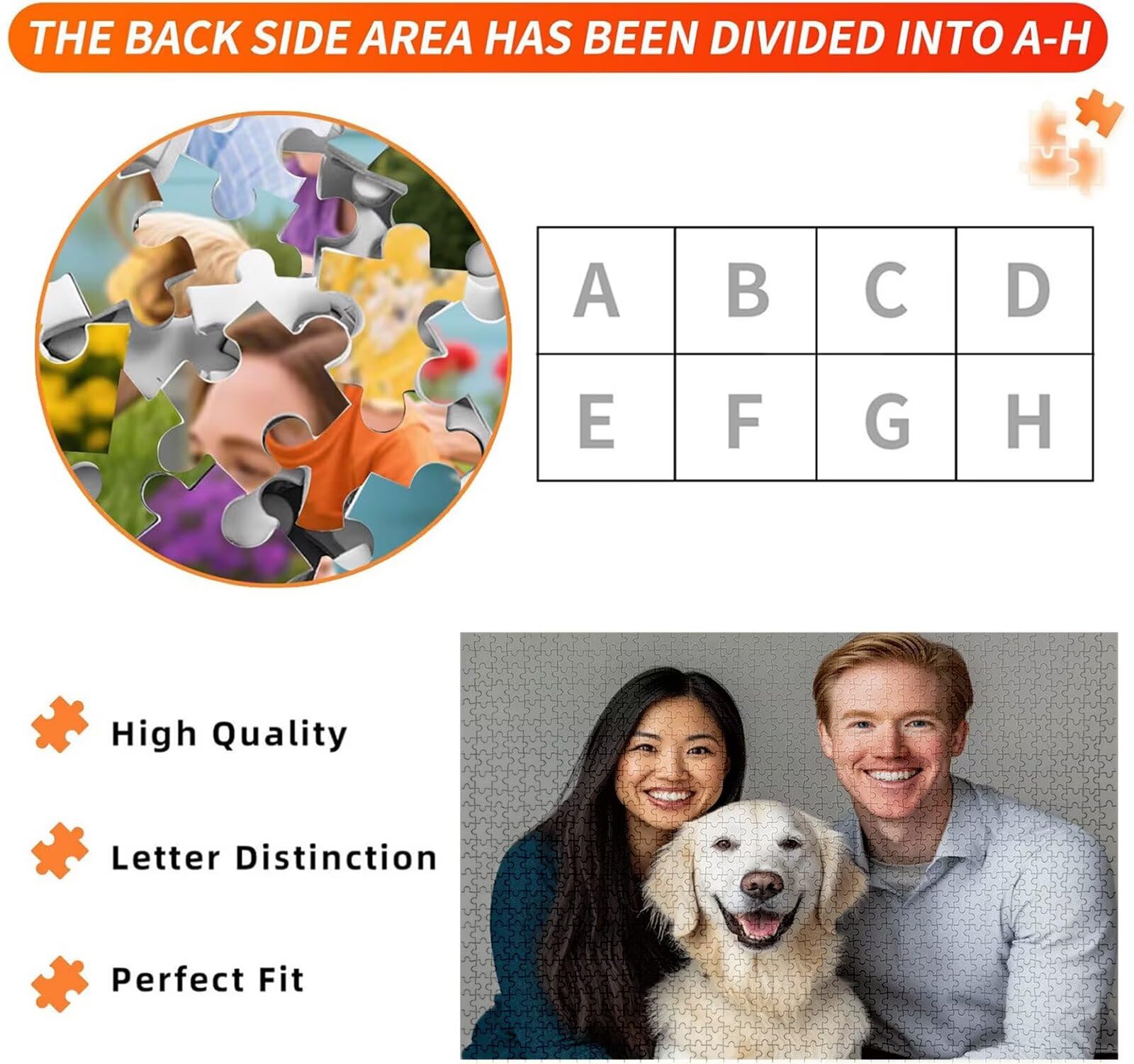 Puzzle Personalizzato con Foto e Testo 5000 Pezzi - Stampa in HD, W-5268