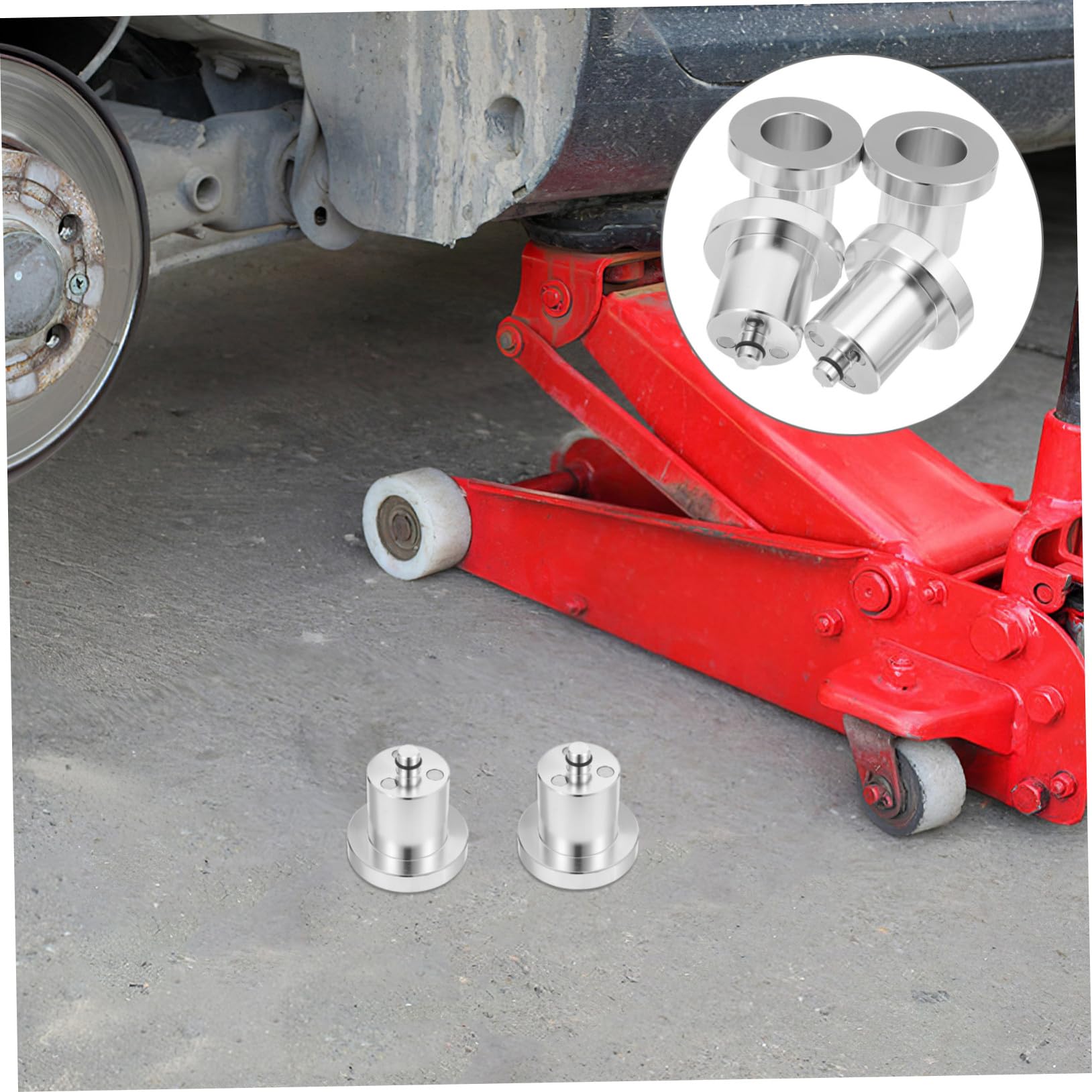 TOPBATHY 4stücke Wagenheberaufnahmeadapter Aus Aluminium Für Rangierwagenheber Hydraulikwagenheber Und Lkw Ersatz-wagenheberaufnahme Für Pkw Und Achsvermessungsaufnahme