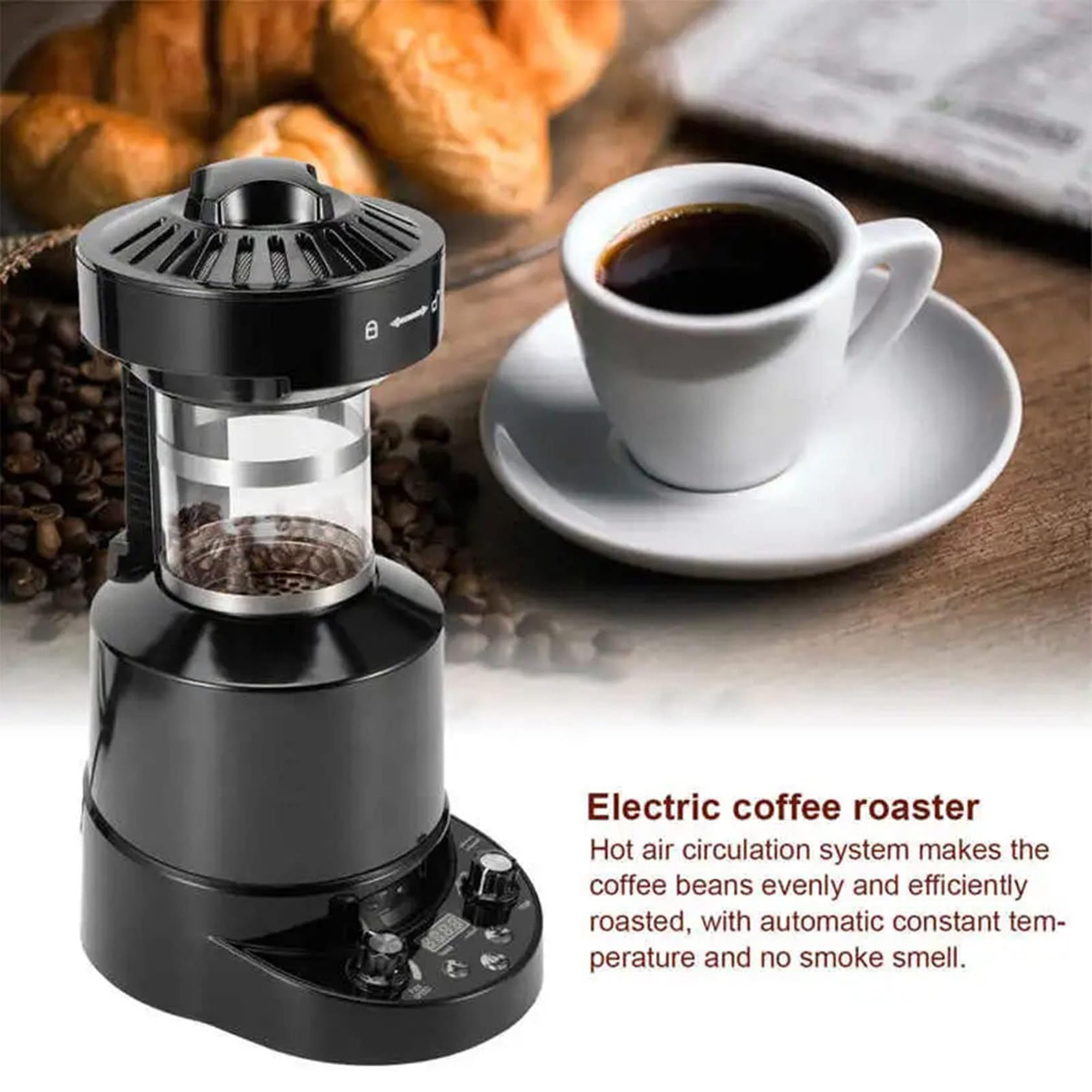 Macchina per La Torrefazione del caffè Macchina per La Torrefazione del caffè a Casa con Timer Macchina per La Torrefazione dei Chicchi di caffè per L'Ufficio del Negozio di caffè