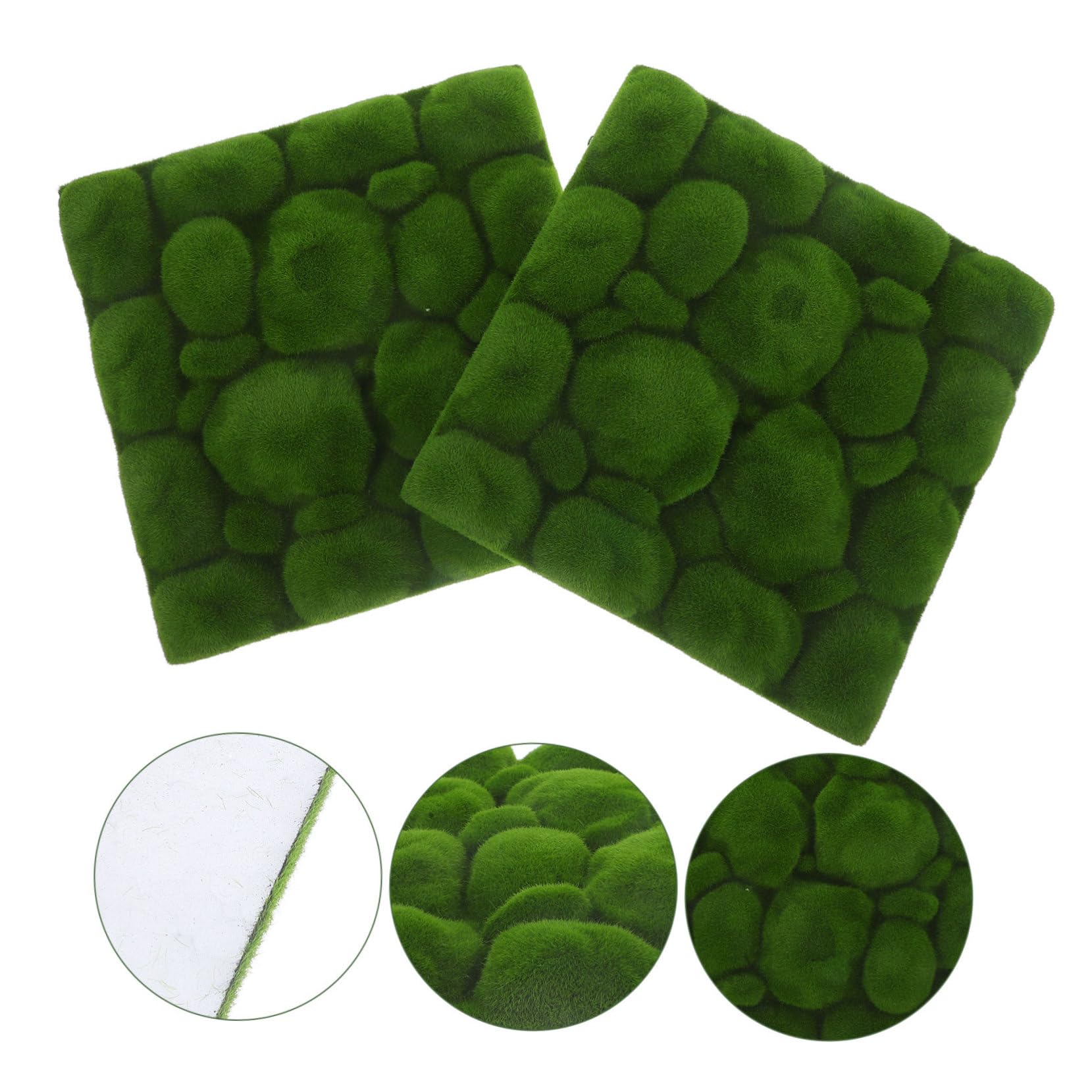 Alipis 4stücke Künstliche Moosmatte Realistisches Kunstmoos Für Garten Landschaft Dekorative Wandverkleidung Für Bonsai Blumentöpfe Und Feengärten