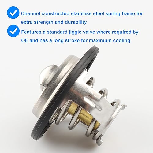 Miniatura 5 de Termostato 131-158, 131158 Compatible con Buick Chevy GMC Pontiac Saturn - Cobalto 2005-2010, Equinox Terrain 2010-2017, HHR 2006-2011, Malibu
