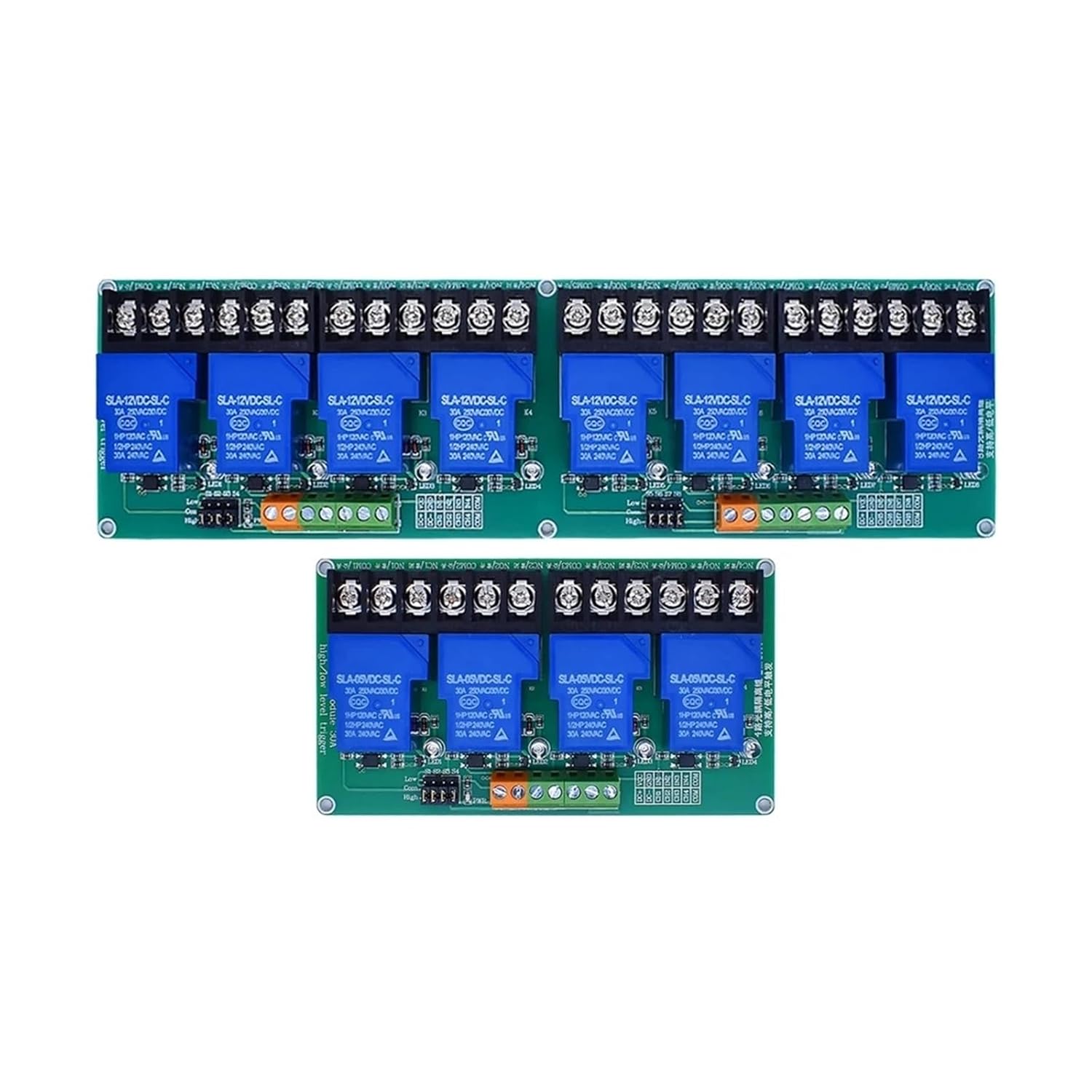 Relay Module PLC 4 8 Channel Relay Module 30A with optocoupler Isolation 5V 12V 24V(4 Way 24V)