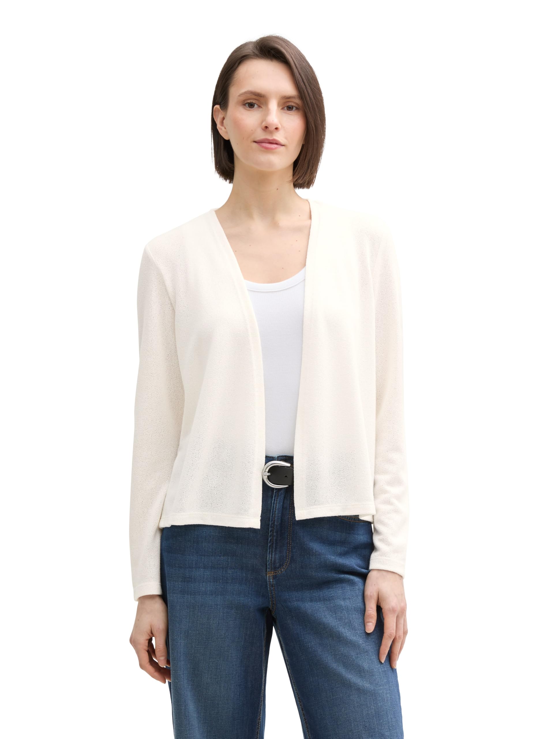 Tom Tailor Damen Basic T-Shirt Cardigan