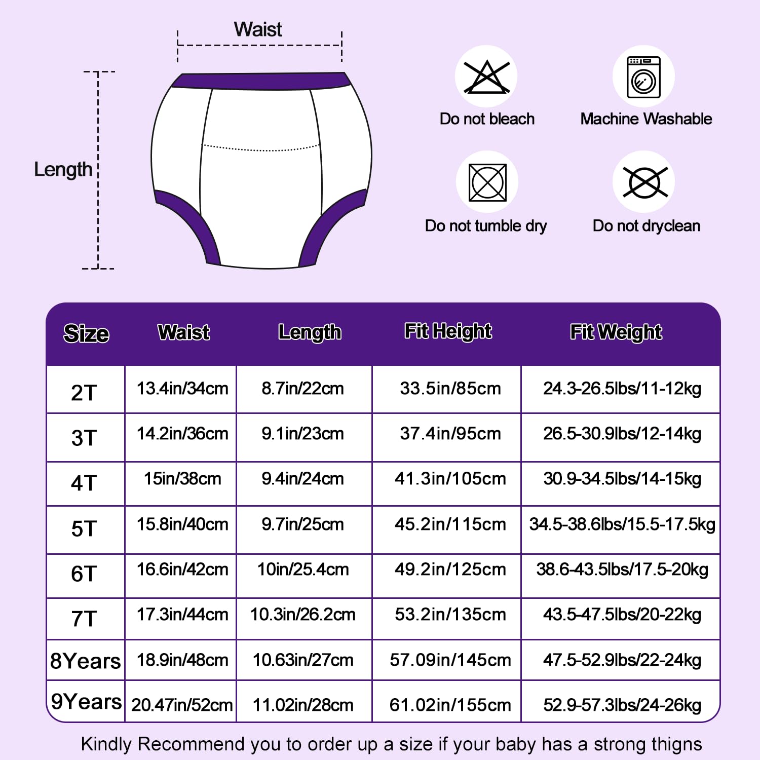 MOEMOE BABY Mutandine Apprendimento Bambino, Assorbente Cotone Vasino Pantaloni da Allenamento per Bambini Confezione da 8 per 2-9 Anni