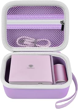 Sticker Printer Case with Mesh Pocket and Detachable Hand Strap