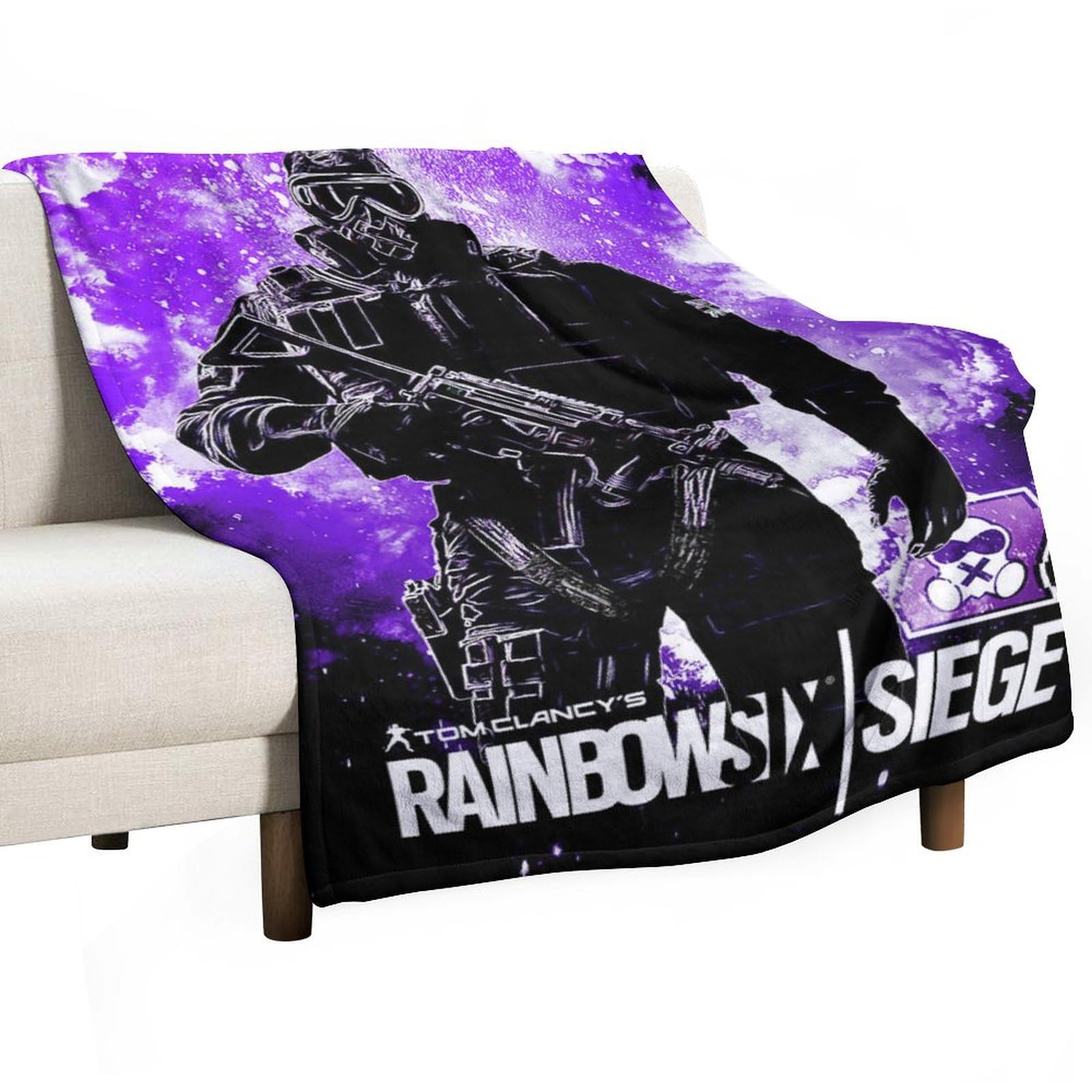 Amazon.com: Ateldooly Rainbow Six Siege Mute New Flannel Plush