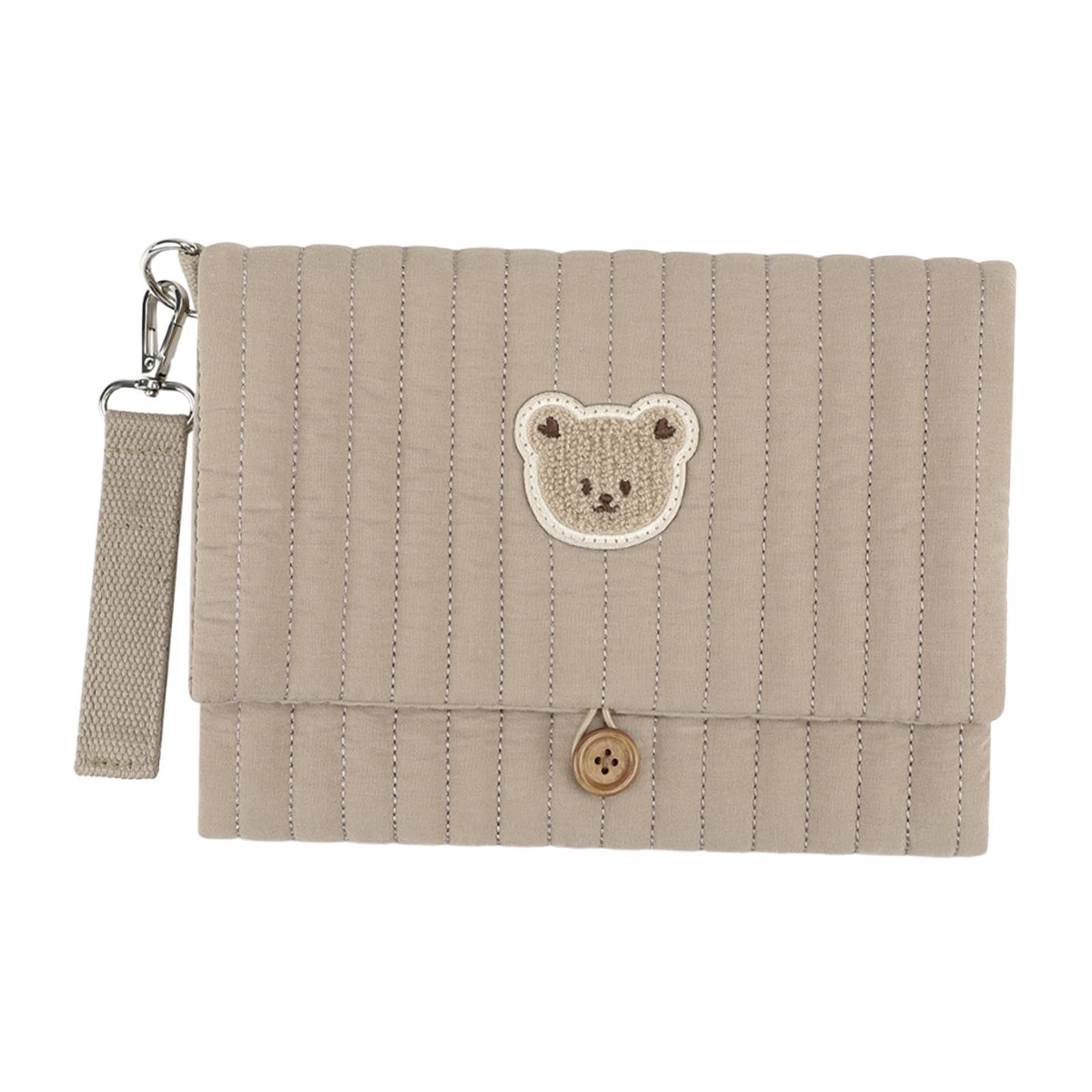 MagiDeal Borsa Porta Pannolini in Tessuto per Neonati, Organizer per Pannolini, Multifunzionale per Neonati, per Esterni, Visite, Asilo Nido e, Marrone
