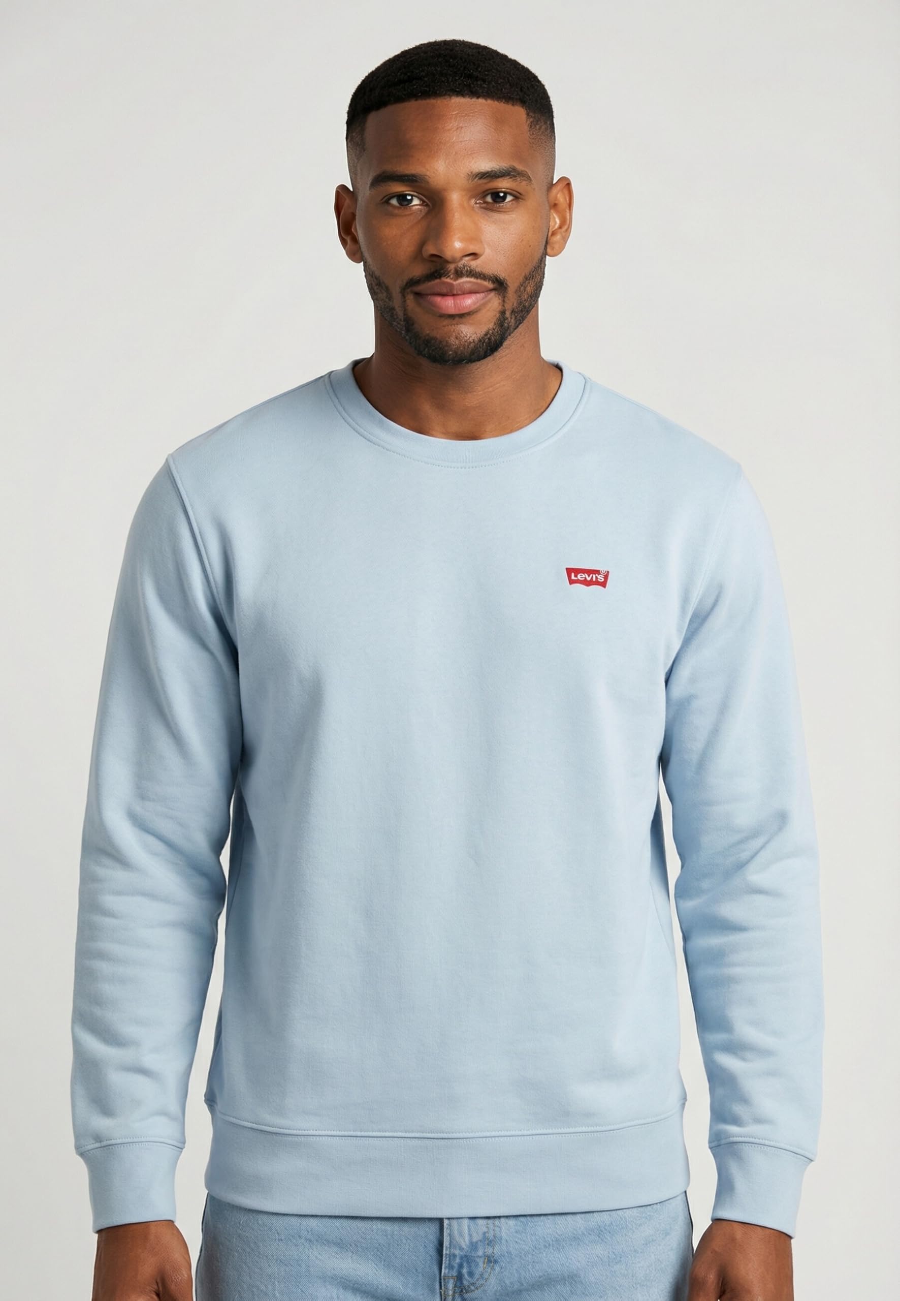 Levi's The Original HM Crew koszulka dresowa, niebieska Chambray, rozmiar L męski