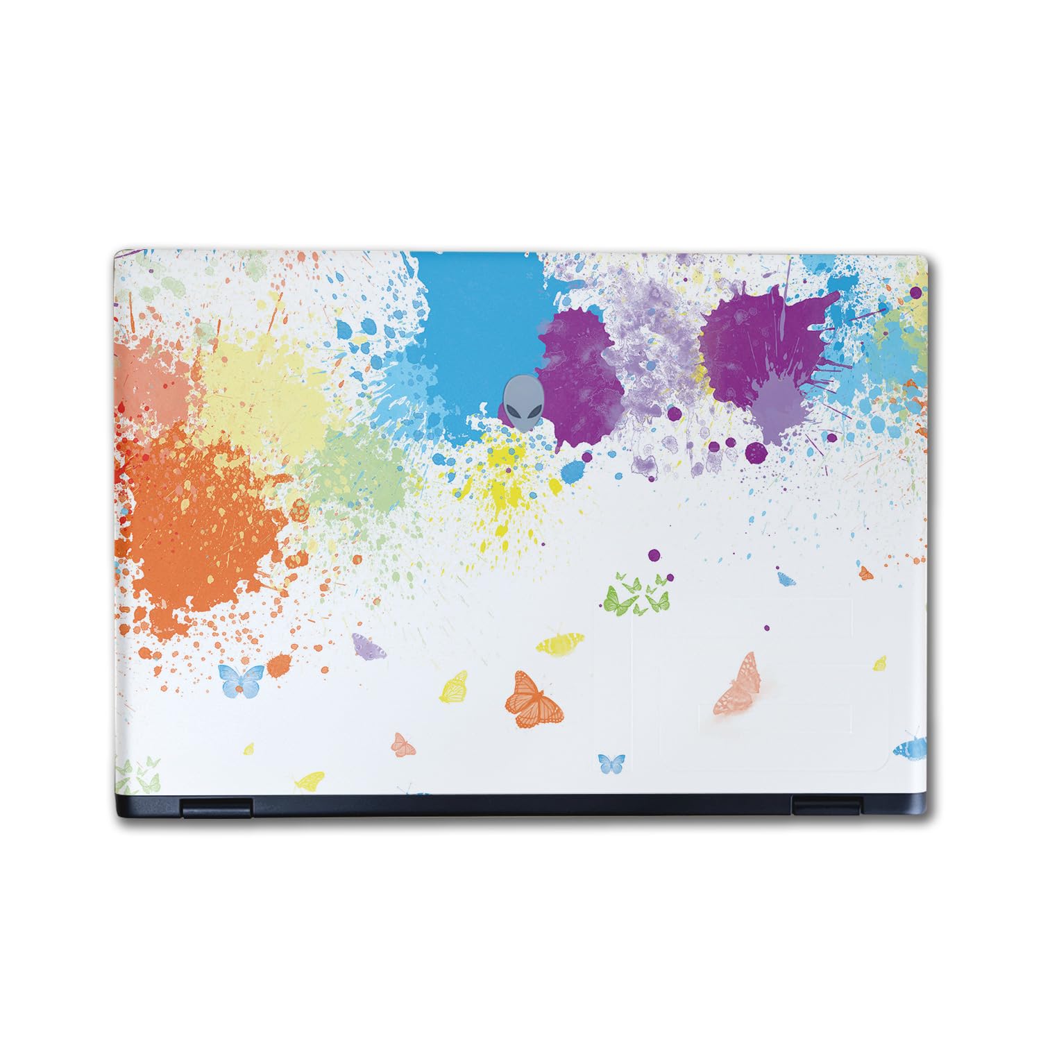 Laptop Skin Compatible with Alienware M16 R2 (2024) - Splash of Color - Premium 3M Vinyl Protective Wrap Decal Cover - Easy to Apply | Crafted in The USA by MightySkins