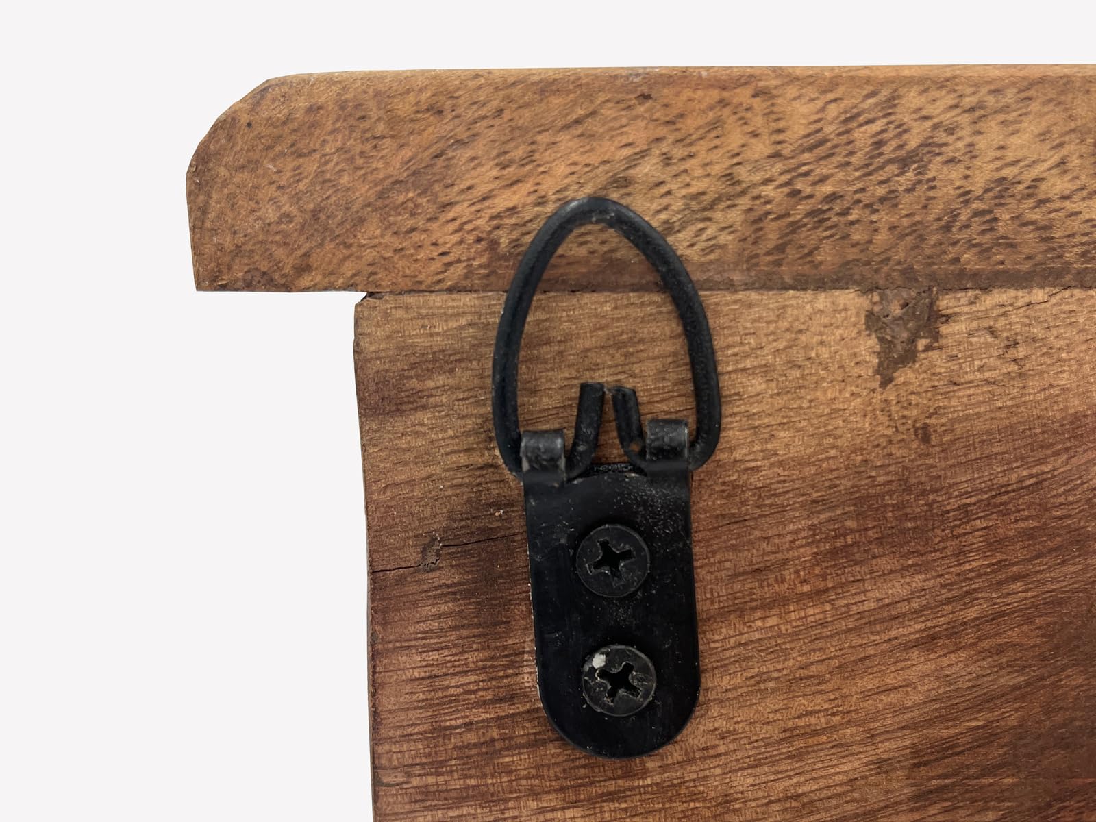 Woodkings Schlüsselkasten Sumatra | Schlüsselhaken 25x35x10cm aus Altholz | ideal für Flur Büro Deko | Rustikales Design mit Glastür und Haken