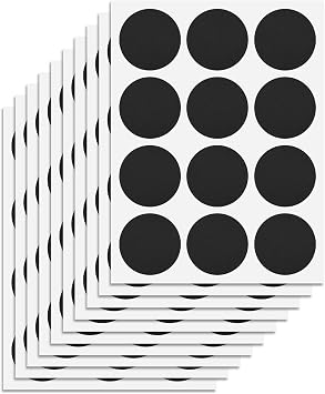 360 Pcs Labels for Jars, Pantry Labels, Food Label Stickers, Reusable Chalkboard Labels for Kitchen, Bottles, Food Containers 1.5 x 1.5 inch