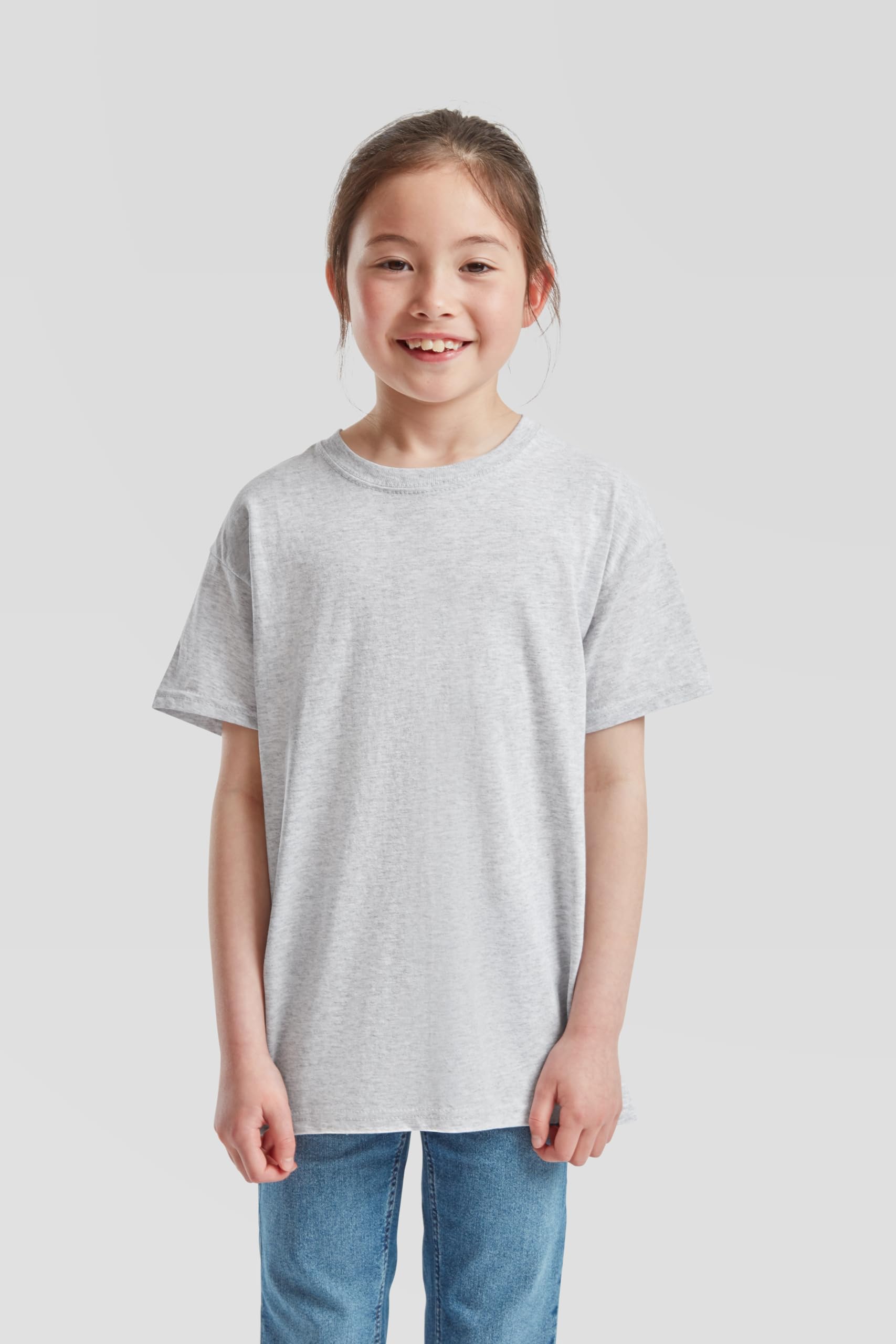 Fruit of the Loom Confezione da 10 magliette originali per bambini | Maglietta per bambini in 100% cotone, certificata Oeko-Tex, a maniche corte + sacchetto in tessuto MyShirt incluso