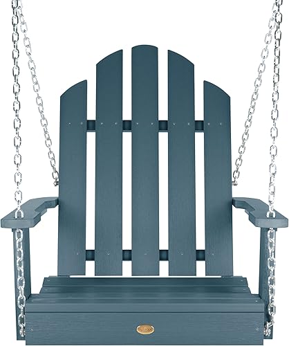 Miniatura 3 de highwood Classic Westport Adirondack - Columpio de porche para 1 persona, color azul Nantucket