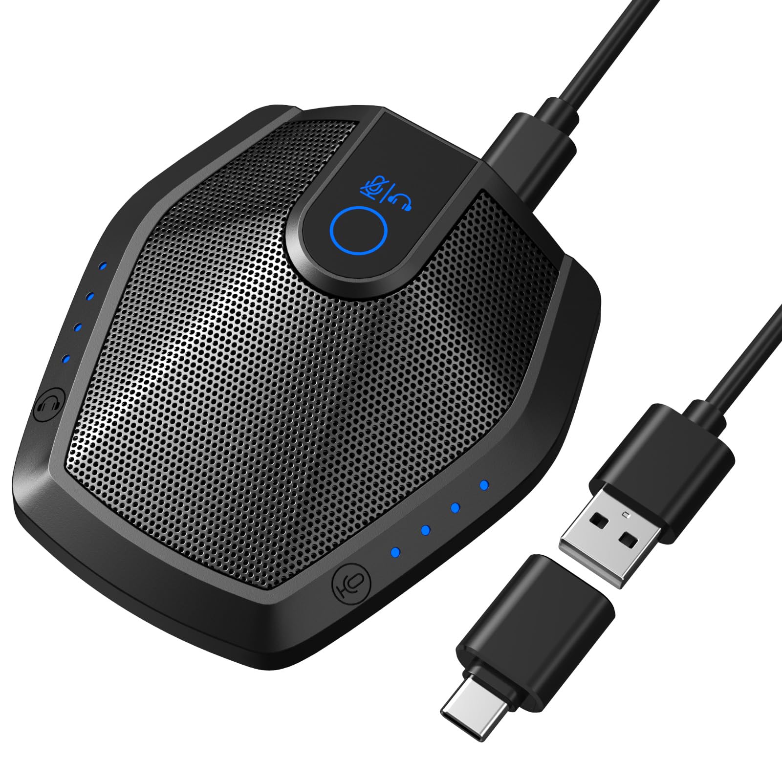 TONOR Conference Microphone with AI Noise Canceling, USB Mic for Teleconference, Condenser Mic for Work at Home, Volume Adjustment, Compatible with Windows and Mac, Desktop PC and Laptop, G11 PRO-image-13