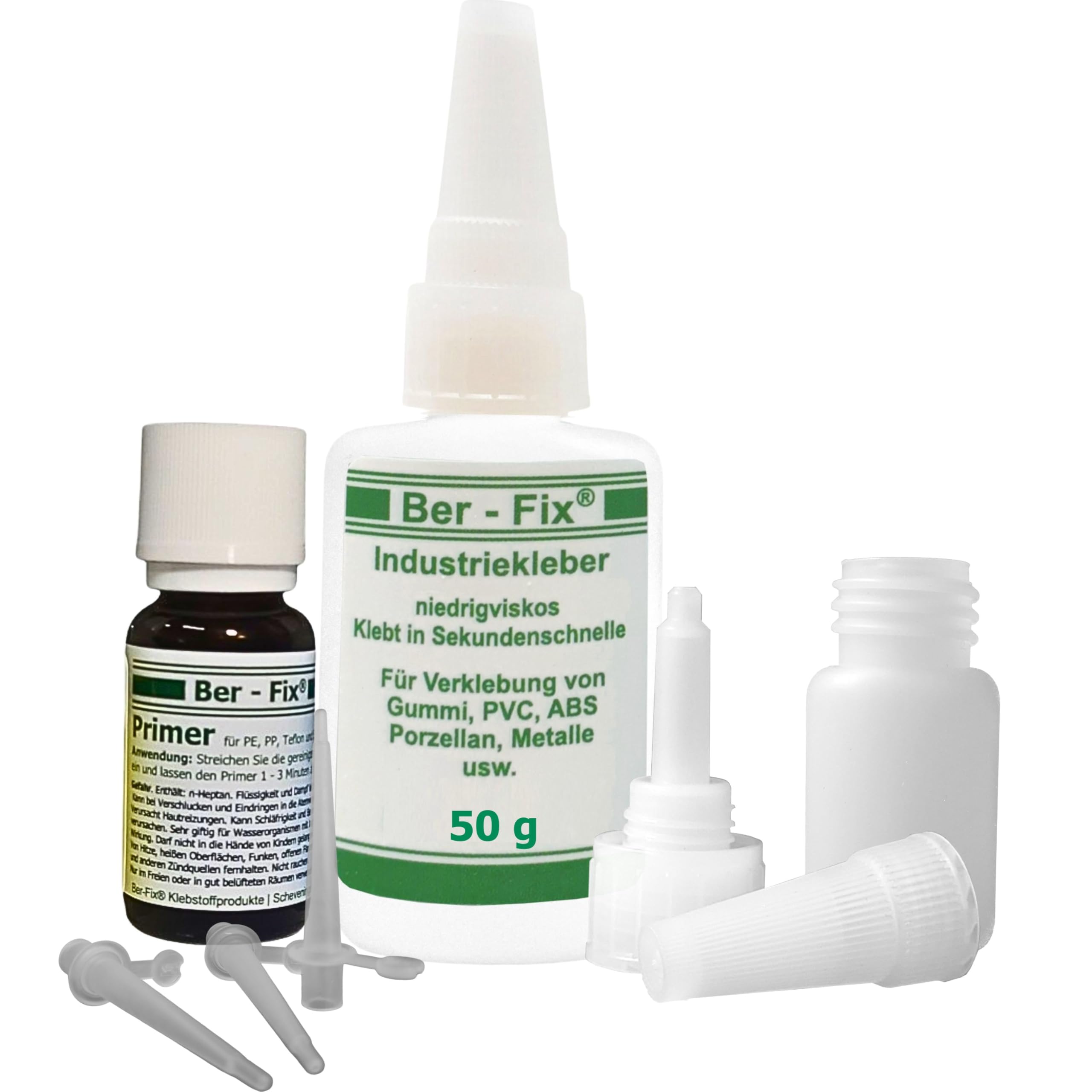 Ber-Fix PE PP PTFE Kunststoffkleber Set Feindüsen