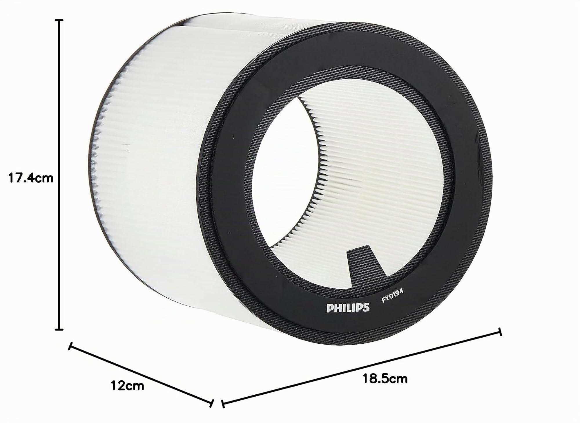 Philips Filtre de Remplacement 800 séries NanoProtect pour Purificateur d'air HEPA qui dure 12 mois, Charbon Actif et Préfiltre, Compatible avec AC0820 & AC0819, protège du pollen et gaz (FY0194/30)