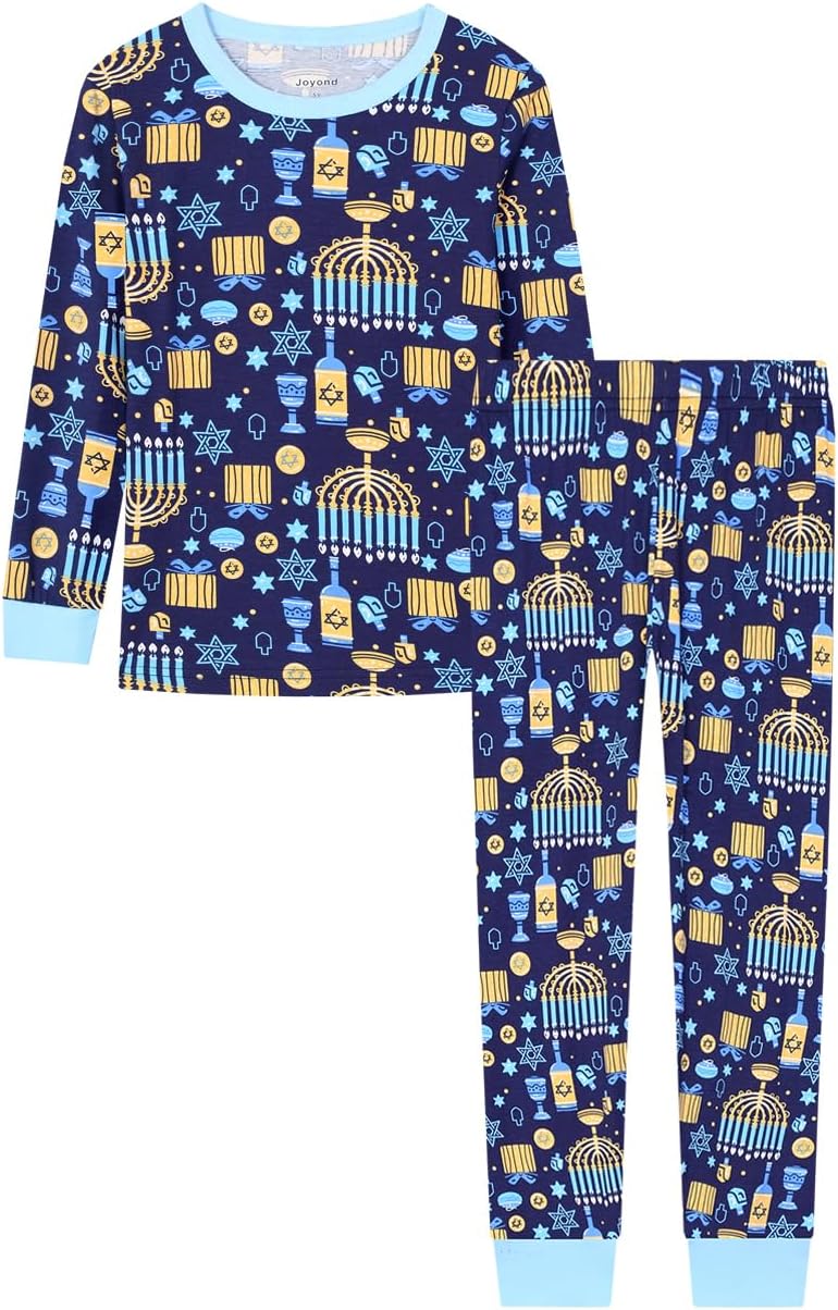 Joyond Family Pajamas For Christmas Halloween Thankgiving Hanukkah 100% Cotton Matching Family Xmas Pjs For Women Men Kids