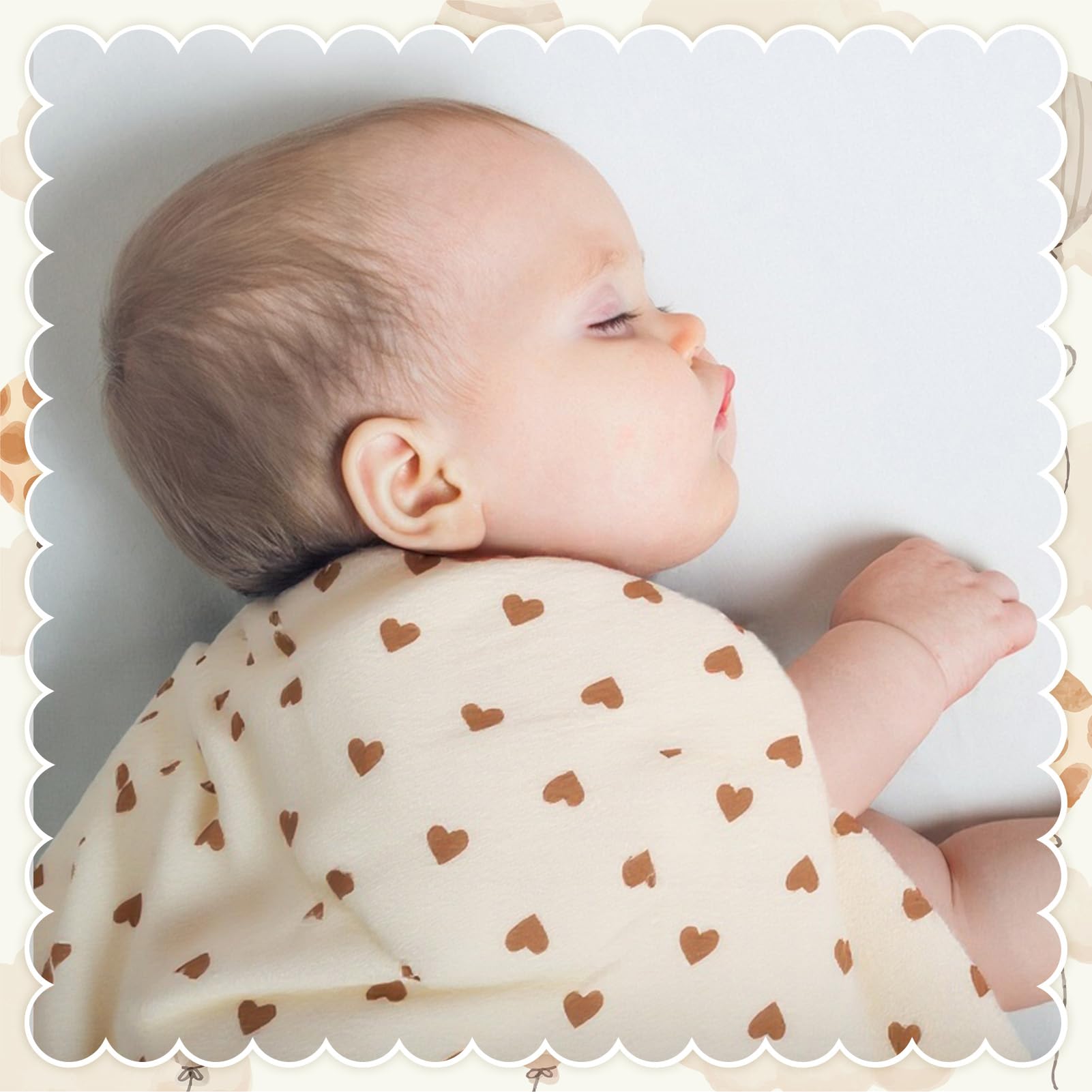 GSrenyu Lot de 2 chiffons en mousseline pour bébé 100 x 100 cm - Couverture d'emmaillotage - Grande mousseline - Essentiels pour nouveau-né