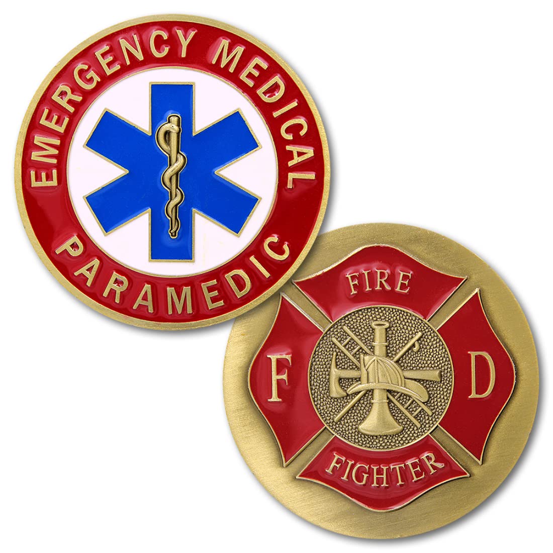 Armed Forces Depot Emergency Medical Paramedic Fire Fighter Challenge Coin