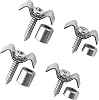 Musiclily Metal Vintage String Guides String Trees Retainers for Fender Strat Tele Style Electric Guitar, ChromeSet of 2