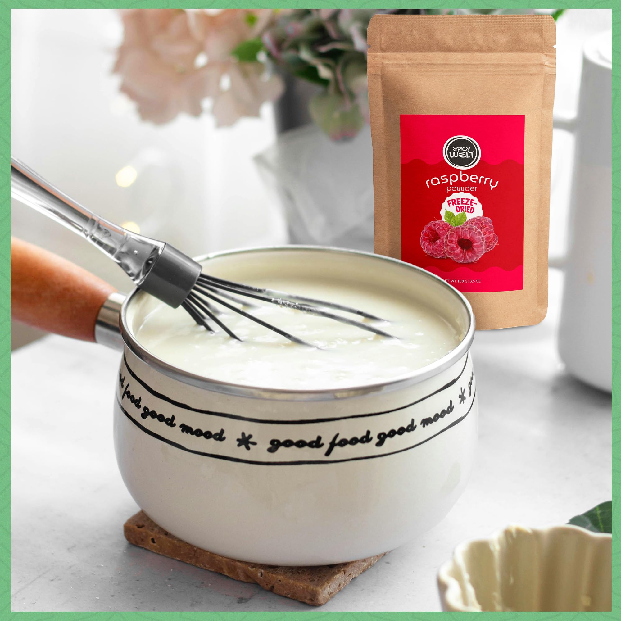 Polvo de Frambuesa Liofilizada 100% Natural 100g – Frambuesas Molidas Sin Endulzar